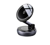 Goshyda Porte-téléphonie Magnétique, Aimant Fort et sous-tasseau à Vide renforcé, Rotation à 360 ° et Pliage de 180 ° pour Les Téléphones, pour Le Miroir de Gymnase de Voiture