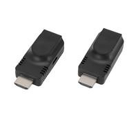 Goshyda Rallonge HDMI, sur Ethernet Cat5e Cat6 1080P 60 Hz jusqu'à 196 Pieds, émetteur et Récepteur HDMI D'extension Ethernet, pour Projecteur HDTV PC Home Cinéma