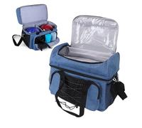 Goshyda Sac à Billes de Bowling pour 2 Boules, Sac de Bowling à Bowle avec Poignée Rembourrée et Bandoulière Détachable, s'adapte à des Chaussures jusqu'à la Taille 16 et Les