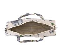 Goshyda Sac de Rangement Durable pour Aiguilles à Tricoter, avec Motifs Floraux, Organisateur de Rangement pour le Salon (Lin en coton)