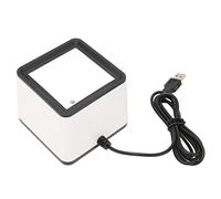Goshyda Scanner de Codes-Barres QR 2D 1D, Scanner de Lecteur de Codes-Barres Automatique de Bureau Filaire USB, Scanner de Codes-Barres de Paiement Mobile de Bureau Mains Libres pour
