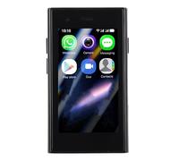 Goshyda Smartphone Compact déverrouillé 4G, écran Tactile de 3,0 Pouces pour Les élèves des Enfants, Construit en 2500mAh Battery Dual Sim Double Reconnaissance de Face de Secours 4 Go (Black)