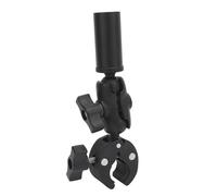 Goshyda Support de Serrage pour Mini Antenne Dishy, Adaptateur de Poteau en Alliage d'aluminium avec Angle Réglable à 360 °, Support de Montage d'échelle de Voiture RV, Barre Transversale de