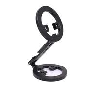 Goshyda Support de Téléphone Magnétique, Support de Téléphone Pliable Portable, Angle et Hauteur Réglables, avec Trou de Vis 1/4, Trou D'extension 3/8, Sabot Froid