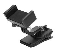 Goshyda Support Fixe Universel Rotatif à 360 Degrés pour Sac à Dos de Téléphone Portable, Support de Clip d'appareil Photo Mains Libres pour Bandoulière de Sac à Dos, à Dégagement Rapide pour