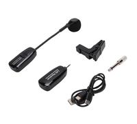 Goshyda Système de Microphone sans Fil pour Saxophone, Micro sans Fil 2,4 GHz pour Guitares Acoustiques et électriques, Autonomie de 15 H, Micro à Pince pour Instruments, Idéal pour la