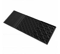 Goshyda Tapis en Caoutchouc pour Orpaillage, Boîte d'écluse Portable avec Rayures pour la Prospection des Ruisseaux de Rivière, Dragage, Récupération de l'or Fin