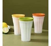 Goshyda Tasse de Fabrication de Slushy à Faire Soi-même, Tasse de Refroidissement Sûre pour Usage Domestique, 150ml, Pincer la Glace pour le Divertissement Familial, TPE + LDPE 14.5x9.8cm (Loup