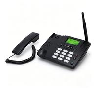 Goshyda Téléphone Fixe sans Fil Fixe 2G, Téléphone de Bureau sans Fil Double Mode GSM TD avec écran 2,4", Radio FM, Réveil, Identification de L'appelant, pour Maison, Hôtel, Bureau (Prise UE)