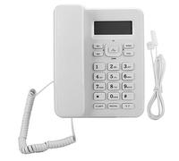 Goshyda Téléphone, KX-T6001CID Téléphone d'affaires à Domicile de Bureau d'hôtel avec Gros Bouton, équipement de téléphone Fixe, Blanc