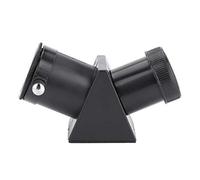 Goshyda Télescope à Prisme Diagonal, 0,96 Pouces 24,3 Mm Télescope à Réfraction à 45 Degrés, Miroir Diagonal D'oculaire à Prisme D'érection avec Caoutchouc Antidérapant