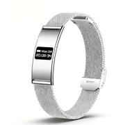 Goshyda Tracker d'activité, Bracelet Intelligent étanche IPX8 avec Bluetooth 5.3, Prend en Charge Divers Modes Sportifs, Détection du Sommeil, Gestion du Cycle Menstruel, pour Android (Silver)