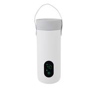 Goshyda Travel Electric Kettle, 350 ML Portable sans Fil Small Tea Coffee Kettle, Température Constante, Chaudière à Eau Chaude Rechargeable USB, 304 en Acier Inoxydable