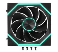 Goshyda Ventilateur CPU 120mm ARGB Ventilateur de Refroidissement de Boîtier, de Refroidissement Silencieux PWM 4 Broches pour Ordinateur PC Boîtier CPU (à flux d'air inversé)