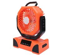 Goshyda Ventilateur de Camping Rechargeable, alimenté par Batterie de 20 000 MAh, avec Lumières à 5 Vitesses et Banque d'alimentation Suspendue pour Tente Extérieure, 3 Températures de Couleur,