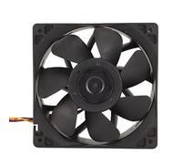 Goshyda Ventilateur de Refroidissement 12 Cm 120 X 38 Mm, Haut Contour Haute Vitesse, 6000 TR/Min, DC Brushless PWM, Noir, Ventilateur de Boîtier D'ordinateur pour Serveurs de Caméra