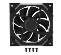 Goshyda Ventilateur de Refroidissement de Boîtier ARGB 120 Mm, 800 à 1800 Tr/min, Ventilateur D'ordinateur PWM 4 Broches à Faible Bruit, Conception à 9 Pales, Facile (à débit d'air normal)