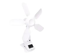 Goshyda Ventilateur Portable à Clipser, Rechargeable, alimenté par Batterie de 4000 MAh, avec Télécommande, 3 Vitesses d'oscillation à 90°, Minuterie de 6 Heures pour le Camping, la Tente, le