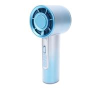 Goshyda Ventilateur Portable, Ventilateur Portable Rechargeable de Bureau 2 en 1 avec Affichage Numérique, Mini pour Bureau, Voyage, Camping, Batterie 3000 MAh, Silencieux pour Aide au Sommeil dans