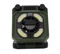 Goshyda Ventilateur Rechargeable par USB avec écran LCD, Lanterne de Ventilateur de Camping Magnétique, Moteur Haute Vitesse, 100 Vitesses de Vent Réglables, de Tente LED Portable Pliable pour (Vert