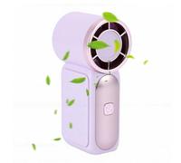 Goshyda Ventilateur Turbo Portable, Vent à 6 Vitesses, Ventilateur Rechargeable USB 20 000 Tr/min Haute Vitesse, avec Batterie 1500 MAh, pour les Voyages en Plein Air, le Maquillage à la (violet