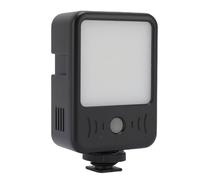 Goshyda Vidéo de Lumière de Selfie Portable, Lumière de la Caméra avec Une Batterie de 2000 MAh, 49 LED Intégrés dans Un Microphone Rechargeable pour Le Streaming en Direct Vlog en