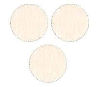 GOSIA Lot de 3 paniers en bois naturel de 30 cm avec trou, base circulaire en bois blanc pour bricolage, sac à crochet, modélisateur de fond