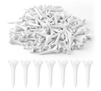 Gosknor 100pcs Tees de Golf en Plastique, 3,9cm Tees de Golf à 4 Dents Tees de Tapis de Golf Haute Visibilité Tees de Golf Practice pour par Trois Practice Hybrides Accessoires d'Entraînement de Golf