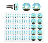Gosknor 120 Autocollants Culture Plantes, Verts Étiquettes Rondes PVC Jardin Hydroponique pour Paniers Culture Accessoires de Jardin Hydroponique pour Étiqueter et Comprendre Croissance des Plantes