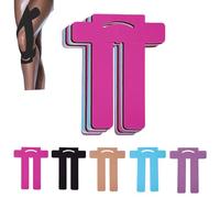 Gosknor 15pcs Prédécoupées Bande de Kinésiologie Genou, Bande Soutien en Coton Musculaire Athlétique Élastique Respirante et Imperméable pour le Sport et une Stabilité Durable (Couleurs Assorties)