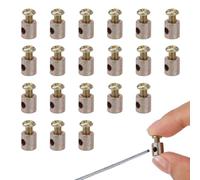 Gosknor 20pcs Universels Embouts de Câble d'Accélérateur avec Vis à Nipple
