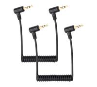 Gosknor 2pcs Câbles de Microphone 3,5 mm, Cordon Microphone pour Caméras Câble Microphone Compatible avec DJI Mic 2 et Rode Microphone Wireless Pro Câble Raccordement TRS 3,5 mm Spiralé Micro Audio