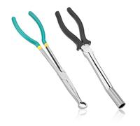Gosknor 2pcs Outil d'Extraction de Bougie d'Allumage, Type Manchon et Rond Extracteur Bougie Allumage Pince Bougie Allumage Pince à Soufflet de Bougie d'Allumage Outil de Retrait de Bougie d'Allumage