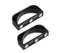 Gosknor 2pcs Support Magnétique Pelle à Glace pour GE Opal Nugget Machine à Glaçons 1.0 et 2.0, Remplacement en ABS Noir avec Aimant Puissant pour Congélateur et Plan Travail (Support Uniquement)