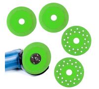 Gosknor 4pcs 10cm Disque Meulage Roche Diamant, Lame Coupe Plate à Grain Fin pour Céramique Carrelage Marbre Verre Jade Cristal Compatible avec Meuleuse d’Angle Trou Intérieur 20mm