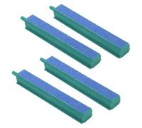 Gosknor 4pcs Barres de Pierre à Air pour Aquarium, 10cm Pierre à Bulles pour Aquarium Carrée avec Base en Plastique Diffuseur d'Oxygène Pompe à Air Accessoires pour Seau d'Aquarium Hydroponie