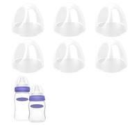 Gosknor 6 Pièces Bouchons de Biberon Compatibles avec Bouteilles Lansinoh, Couvercles Biberon Doux & Sûrs de Remplacement