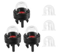Gosknor 6pcs 188-512-1 Poires d'Amorçage à Clipser et Pompe à Poire d'amorçage, pour Poulan Echo Tronçonneuse Ryobi Homelite Bolens, Ampoule d'Amorçage pour Poulan Craftsman Zama (Transparent)