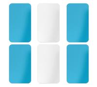 Gosknor 6pcs Bandes Adhésives Métalliques pour Éclairages Magnétiques sous les Armoires, Plaque Adhésive Métallique Bande Adhésive Magnétique sous les Armoires pour Lumières LED Magnétiques