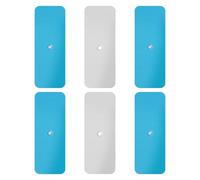 Gosknor 6pcs Bandes Adhésives Métalliques pour Éclairages Magnétiques Sous les Armoires, Plaque Adhésive Métallique Remplacement Éclairages Magnétiques Sous Armoires pour Éclairages LED Magnétiques