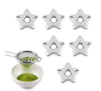 Gosknor 6pcs Perles Tamis Matcha, Accessoires Tamis Matcha (Étoile)
