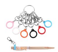 Gosknor 6pcs Porte-Stylos, 13mm Pinces à Stylo Pince de Poche Surligneur Porte-Stylo Clips de Bobine de Badge Convertisseur de Stylo Accessoires de Bobine de Badge (Stylo non Inclus)