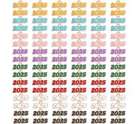 Gosknor 96 Pièces Charmes 2025, Mini Pendentifs Décoration 2025 Breloques Pompon de Remise de Diplôme pour la Fabrication Bijoux Porte-Clés Colliers Bracelets Loisirs Créatifs Cadeaux (Multicolore)