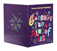 Gosknor Carte de Vœux de Départ à la Retraite, Carte de Vœux Géante 40x27cm Carte d'Adieu avec Enveloppe Carte d'Adieu de Départ à la Retraite Carte de Départ Cadeau pour Hommes et Femmes