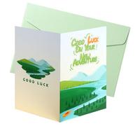 Gosknor Cartes d'Adieu pour Collègues, 24x18cm Bonne Chance pour Votre Nouvelle Aventure Carte avec Enveloppe Carte de Départ pour Collègue Carte de Bonne Chance pour Collègue Cadeau de Retraite