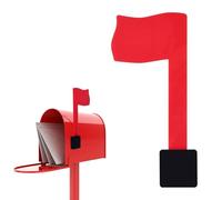 Gosknor Drapeau boîte aux Lettres, Rouge Drapeau pour Boîte aux Lettres avec Tampons Adhésifs Double Face Étanche Drapeau de Remplacement pour Toutes Les Boîtes aux Lettres