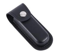 Gosknor Étui à Couteau en Cuir pour Ceinture, 12,3 x 5,2 cm Porte-Couteau Pliable en Cuir Étui à Couteau de Poche Portable pour Cyclisme, Randonnée, Alpinisme, Camping (Noir)