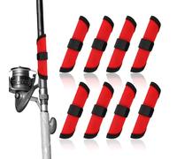 Gosknor Housse de protection pour appâts, gants de pêche, hameçon, protection pour canne à pêche en toute sécurité, noir/rouge, Moderne