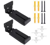 Gosknor Kit Fixation Murale pour Barre Son, Support Barre de Son Robuste | Comprend 2 Supports Muraux Réglables Barre Son 8 Chevilles d'Expansion et 4 Vis Supporte Jusqu'à 20kg Compatible avec Samsung