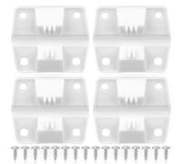 Gosknor Lot de 4 Charnière Rechange Glacière pour Coleman, Kit de Charnières en Plastique Durable avec 16 Vis Acier Inoxydable Pièces Rechange Glacière Camping Congélateur Portable Boîte Glace